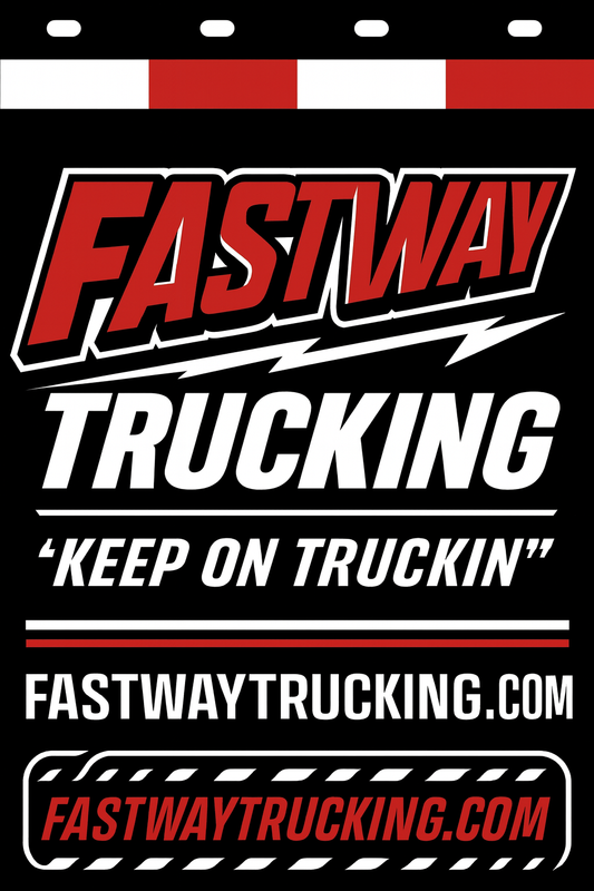 Custom Two-Color Semi-Truck, Work Truck, Box Truck Mud Flap | Create Your Own Mud Flaps | Add Your Own Logo Or Text | Custom Mud Flap Template Designs v278