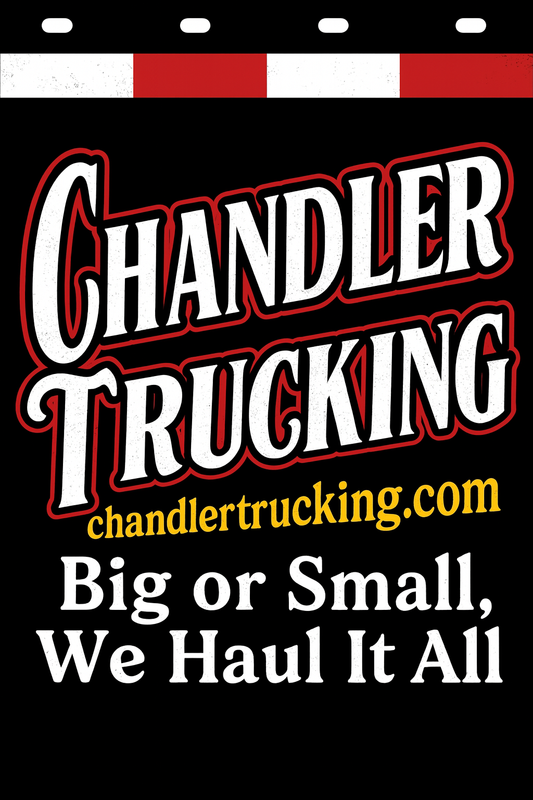 Custom Two-Color Semi-Truck, Work Truck, Box Truck Mud Flap | Create Your Own Mud Flaps | Add Your Own Logo Or Text | Custom Mud Flap Template Designs v278