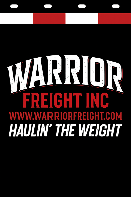 Custom Two-Color Semi-Truck, Work Truck, Box Truck Mud Flap | Create Your Own Mud Flaps | Add Your Own Logo Or Text | Custom Mud Flap Template Designs v278