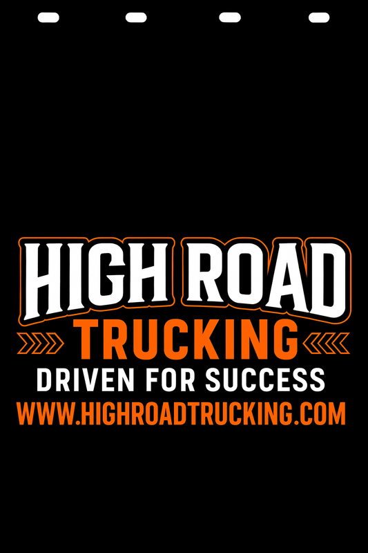 Custom Two-Color Semi-Truck, Work Truck, Box Truck Mud Flap | Create Your Own Mud Flaps | Add Your Own Logo Or Text | Custom Mud Flap Template Designs v278