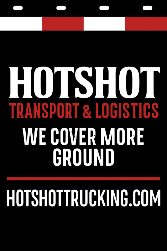 Custom Two-Color Semi-Truck, Work Truck, Box Truck Mud Flap | Create Your Own Mud Flaps | Add Your Own Logo Or Text | Custom Mud Flap Template Designs v278