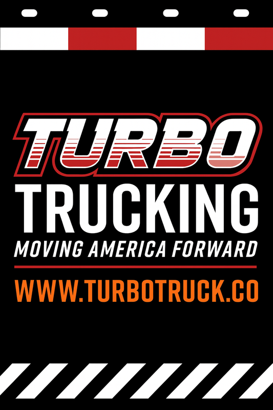 Custom Two-Color Semi-Truck, Work Truck, Box Truck Mud Flap | Create Your Own Mud Flaps | Add Your Own Logo Or Text | Custom Mud Flap Template Designs v278