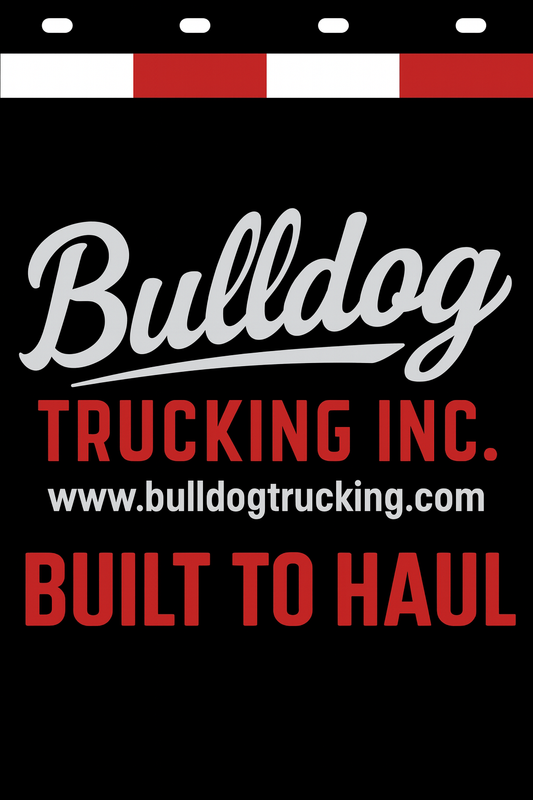 Custom Two-Color Semi-Truck, Work Truck, Box Truck Mud Flap | Create Your Own Mud Flaps | Add Your Own Logo Or Text | Custom Mud Flap Template Designs v278
