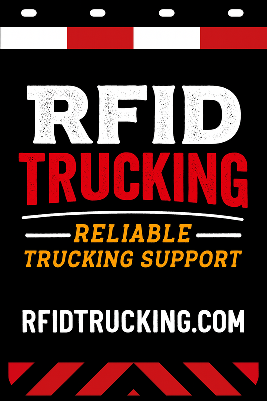 Custom Two-Color Semi-Truck, Work Truck, Box Truck Mud Flap | Create Your Own Mud Flaps | Add Your Own Logo Or Text | Custom Mud Flap Template Designs v278