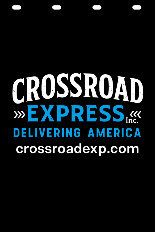 Custom Two-Color Semi-Truck, Work Truck, Box Truck Mud Flap | Create Your Own Mud Flaps | Add Your Own Logo Or Text | Custom Mud Flap Template Designs v278