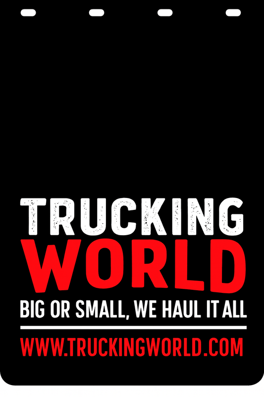Custom Two-Color Semi-Truck, Work Truck, Box Truck Mud Flap | Create Your Own Mud Flaps | Add Your Own Logo Or Text | Custom Mud Flap Template Designs v278