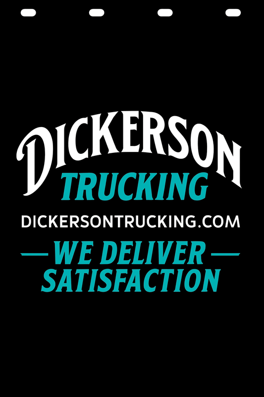 Custom Two-Color Semi-Truck, Work Truck, Box Truck Mud Flap | Create Your Own Mud Flaps | Add Your Own Logo Or Text | Custom Mud Flap Template Designs v278