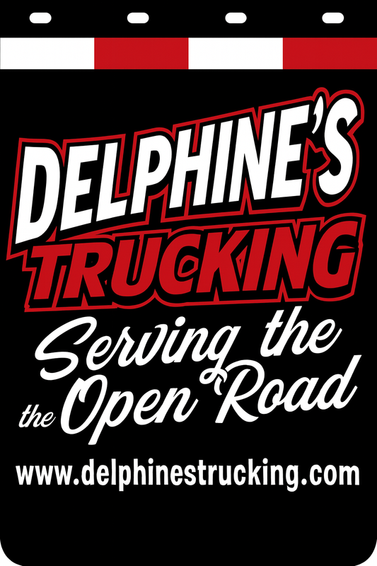 Custom Two-Color Semi-Truck, Work Truck, Box Truck Mud Flap | Create Your Own Mud Flaps | Add Your Own Logo Or Text | Custom Mud Flap Template Designs v278