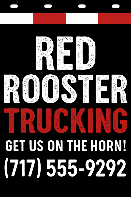 Custom Two-Color Semi-Truck, Work Truck, Box Truck Mud Flap | Create Your Own Mud Flaps | Add Your Own Logo Or Text | Custom Mud Flap Template Designs v278