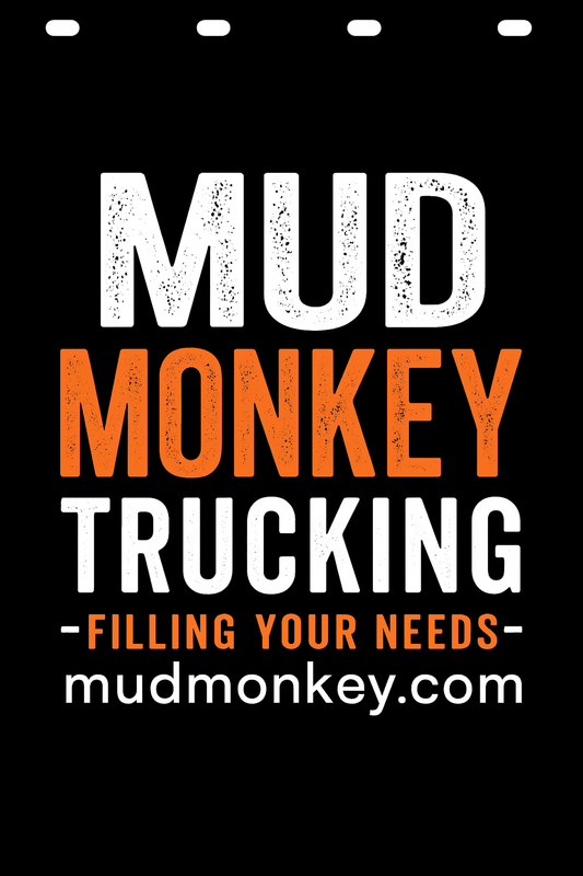 Custom Two-Color Semi-Truck, Work Truck, Box Truck Mud Flap | Create Your Own Mud Flaps | Add Your Own Logo Or Text | Custom Mud Flap Template Designs v278
