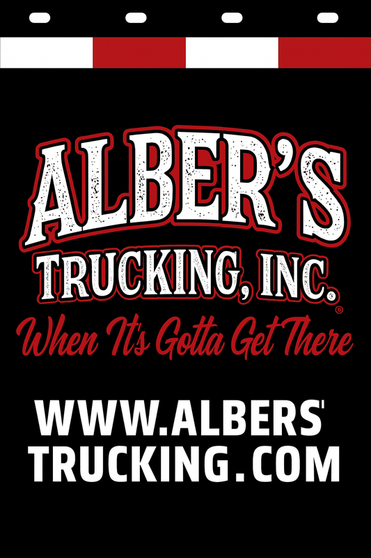 Custom Two-Color Semi-Truck, Work Truck, Box Truck Mud Flap | Create Your Own Mud Flaps | Add Your Own Logo Or Text | Custom Mud Flap Template Designs v278