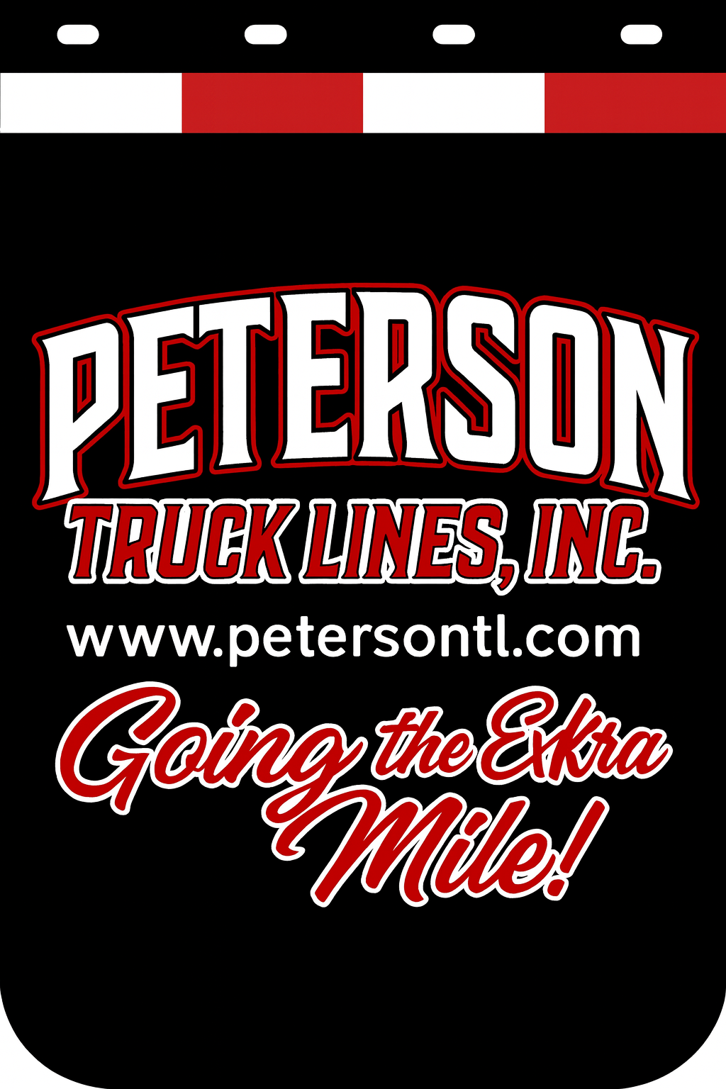 Custom Two-Color Semi-Truck, Work Truck, Box Truck Mud Flap | Create Your Own Mud Flaps | Add Your Own Logo Or Text | Custom Mud Flap Template Designs v278