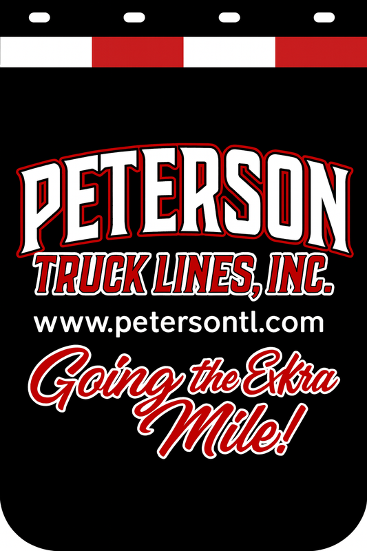 Custom Two-Color Semi-Truck, Work Truck, Box Truck Mud Flap | Create Your Own Mud Flaps | Add Your Own Logo Or Text | Custom Mud Flap Template Designs v278
