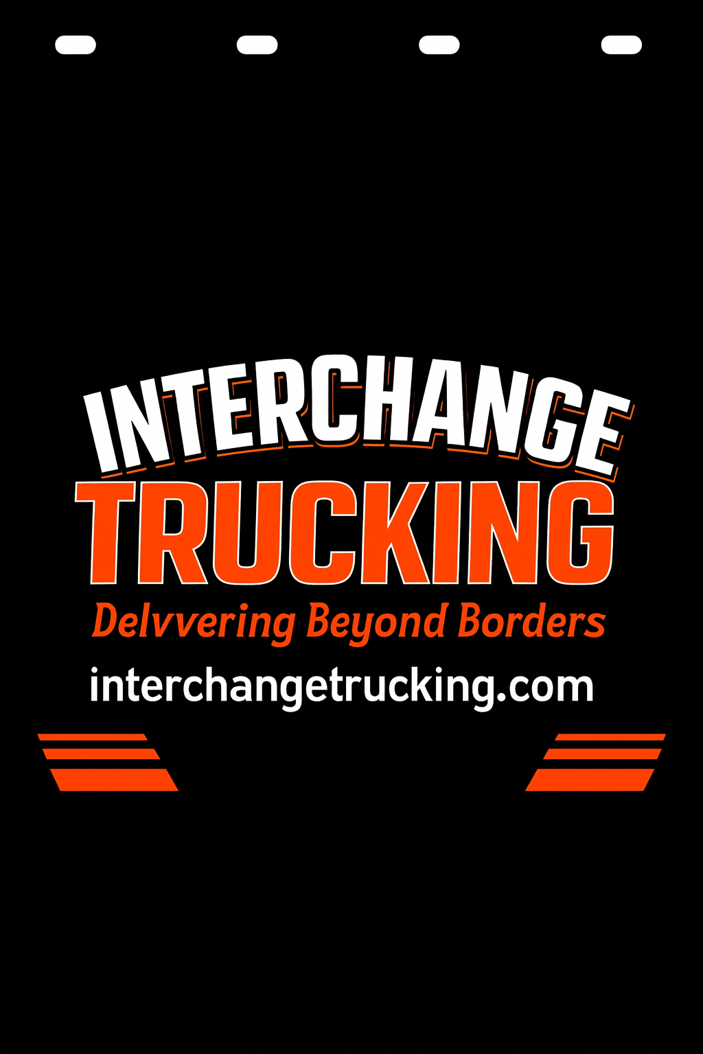 Custom Two-Color Semi-Truck, Work Truck, Box Truck Mud Flap | Create Your Own Mud Flaps | Add Your Own Logo Or Text | Custom Mud Flap Template Designs v278