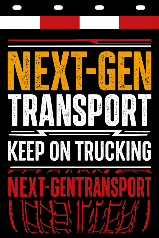 Custom Two-Color Semi-Truck, Work Truck, Box Truck Mud Flap | Create Your Own Mud Flaps | Add Your Own Logo Or Text | Custom Mud Flap Template Designs v278