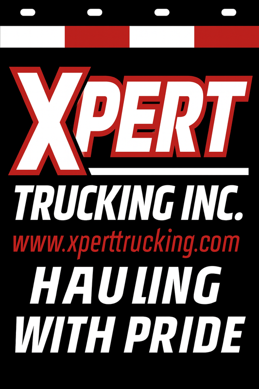 Custom Two-Color Semi-Truck, Work Truck, Box Truck Mud Flap | Create Your Own Mud Flaps | Add Your Own Logo Or Text | Custom Mud Flap Template Designs v278