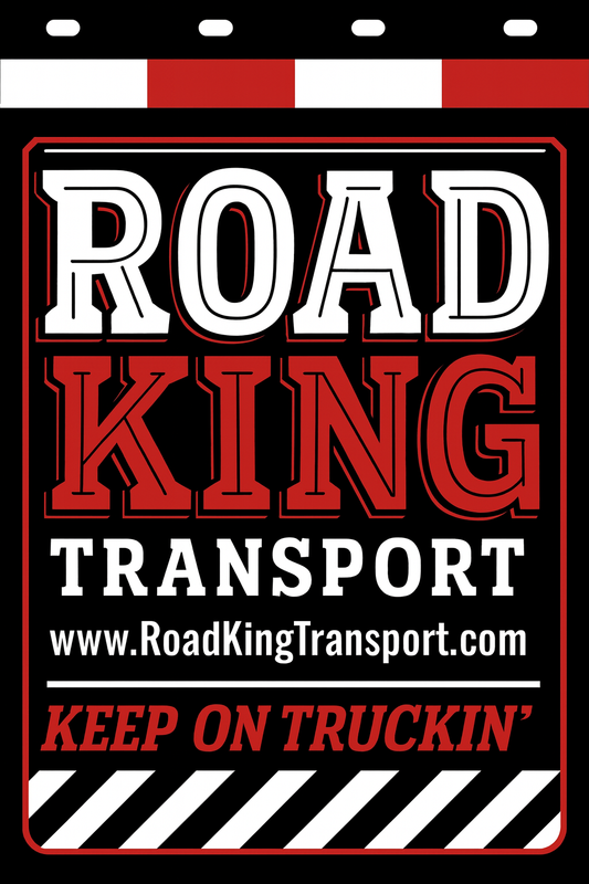 Custom Two-Color Semi-Truck, Work Truck, Box Truck Mud Flap | Create Your Own Mud Flaps | Add Your Own Logo Or Text | Custom Mud Flap Template Designs v278