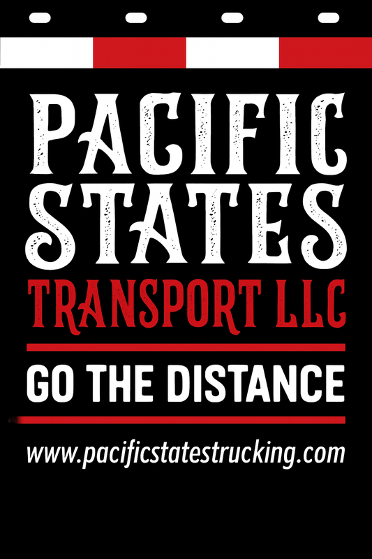 Custom Two-Color Semi-Truck, Work Truck, Box Truck Mud Flap | Create Your Own Mud Flaps | Add Your Own Logo Or Text | Custom Mud Flap Template Designs v278