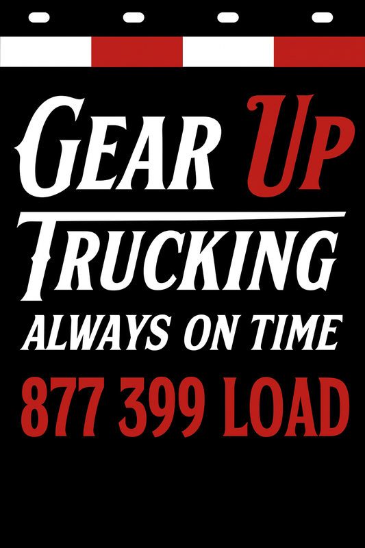 Custom Two-Color Semi-Truck, Work Truck, Box Truck Mud Flap | Create Your Own Mud Flaps | Add Your Own Logo Or Text | Custom Mud Flap Template Designs v278