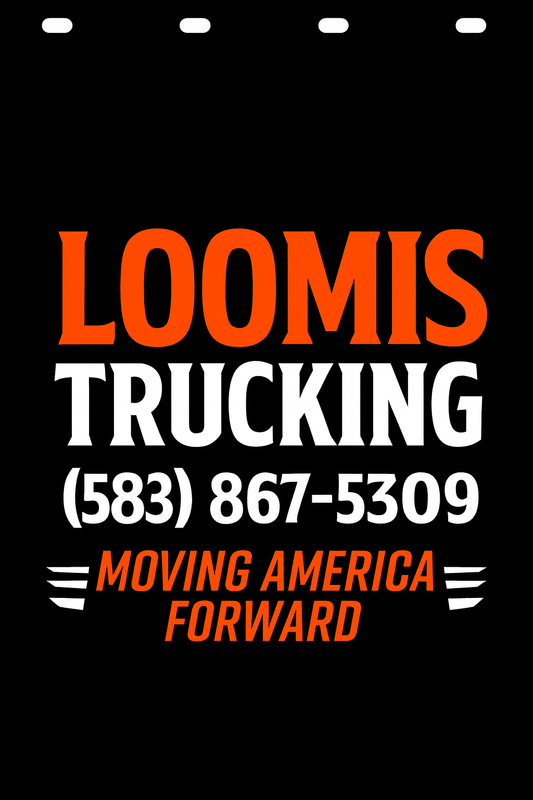 Custom Two-Color Semi-Truck, Work Truck, Box Truck Mud Flap | Create Your Own Mud Flaps | Add Your Own Logo Or Text | Custom Mud Flap Template Designs v278