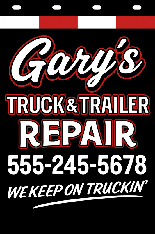 Custom Two-Color Semi-Truck, Work Truck, Box Truck Mud Flap | Create Your Own Mud Flaps | Add Your Own Logo Or Text | Custom Mud Flap Template Designs v278