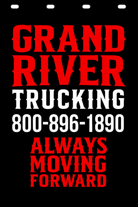 Custom Two-Color Semi-Truck, Work Truck, Box Truck Mud Flap | Create Your Own Mud Flaps | Add Your Own Logo Or Text | Custom Mud Flap Template Designs v278