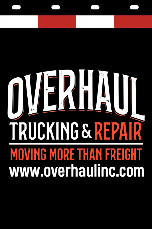 Custom Two-Color Semi-Truck, Work Truck, Box Truck Mud Flap | Create Your Own Mud Flaps | Add Your Own Logo Or Text | Custom Mud Flap Template Designs v278