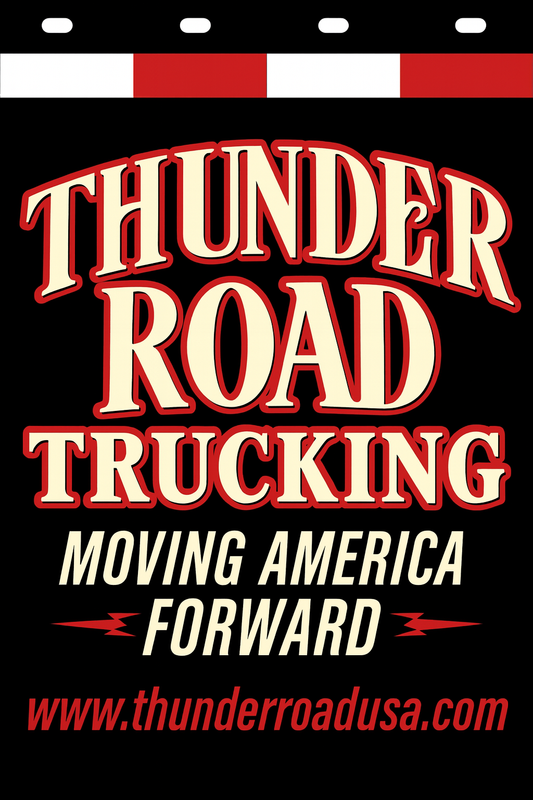 Custom Two-Color Semi-Truck, Work Truck, Box Truck Mud Flap | Create Your Own Mud Flaps | Add Your Own Logo Or Text | Custom Mud Flap Template Designs v278