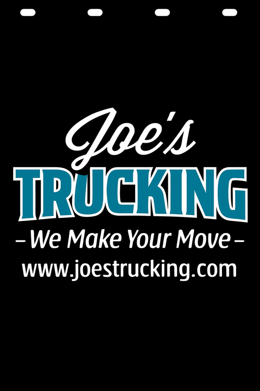Custom Two-Color Semi-Truck, Work Truck, Box Truck Mud Flap | Create Your Own Mud Flaps | Add Your Own Logo Or Text | Custom Mud Flap Template Designs v278