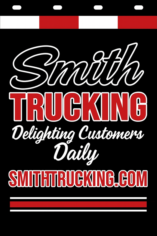 Custom Two-Color Semi-Truck, Work Truck, Box Truck Mud Flap | Create Your Own Mud Flaps | Add Your Own Logo Or Text | Custom Mud Flap Template Designs v278