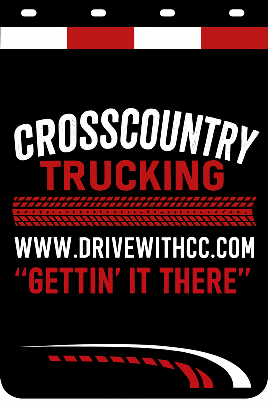 Custom Two-Color Semi-Truck, Work Truck, Box Truck Mud Flap | Create Your Own Mud Flaps | Add Your Own Logo Or Text | Custom Mud Flap Template Designs v278