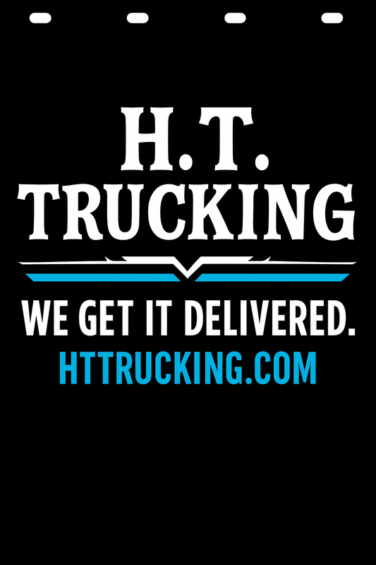 Custom Two-Color Semi-Truck, Work Truck, Box Truck Mud Flap | Create Your Own Mud Flaps | Add Your Own Logo Or Text | Custom Mud Flap Template Designs v278