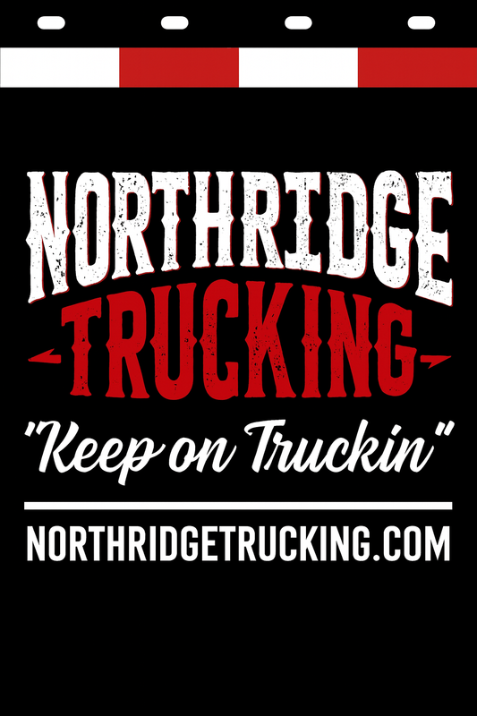 Custom Two-Color Semi-Truck, Work Truck, Box Truck Mud Flap | Create Your Own Mud Flaps | Add Your Own Logo Or Text | Custom Mud Flap Template Designs v278