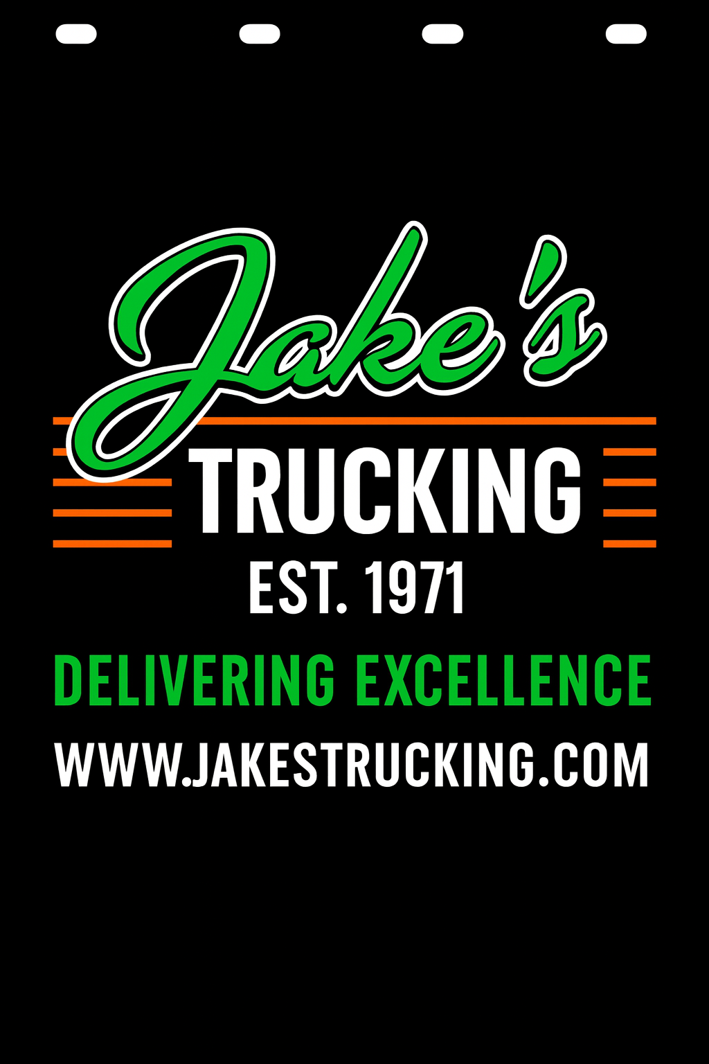 Custom Two-Color Semi-Truck, Work Truck, Box Truck Mud Flap | Create Your Own Mud Flaps | Add Your Own Logo Or Text | Custom Mud Flap Template Designs v278
