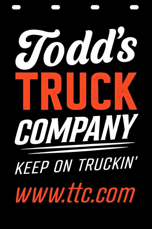 Custom Two-Color Semi-Truck, Work Truck, Box Truck Mud Flap | Create Your Own Mud Flaps | Add Your Own Logo Or Text | Custom Mud Flap Template Designs v278