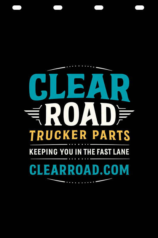 Custom Two-Color Semi-Truck, Work Truck, Box Truck Mud Flap | Create Your Own Mud Flaps | Add Your Own Logo Or Text | Custom Mud Flap Template Designs v278