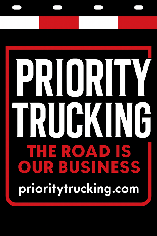 Custom Two-Color Semi-Truck, Work Truck, Box Truck Mud Flap | Create Your Own Mud Flaps | Add Your Own Logo Or Text | Custom Mud Flap Template Designs v278