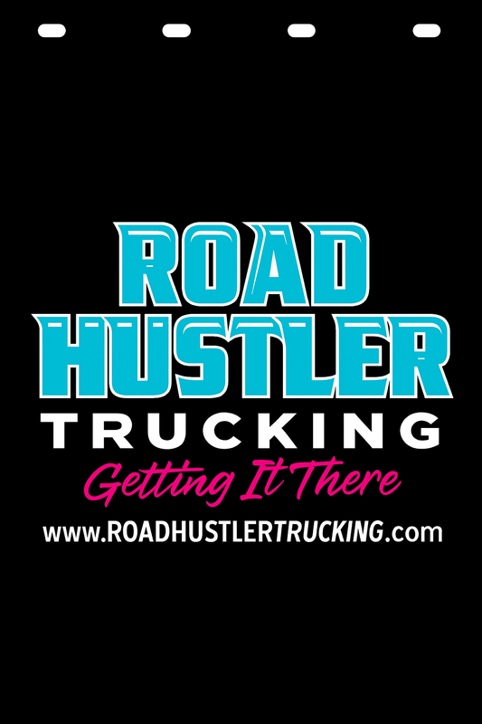 Custom Two-Color Semi-Truck, Work Truck, Box Truck Mud Flap | Create Your Own Mud Flaps | Add Your Own Logo Or Text | Custom Mud Flap Template Designs v278