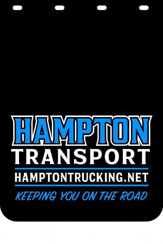 Custom Two-Color Semi-Truck, Work Truck, Box Truck Mud Flap | Create Your Own Mud Flaps | Add Your Own Logo Or Text | Custom Mud Flap Template Designs v278