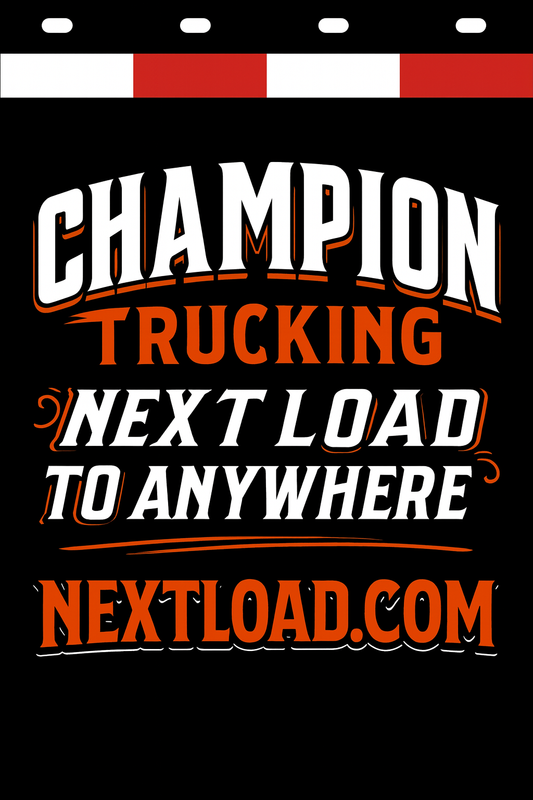 Custom Two-Color Semi-Truck, Work Truck, Box Truck Mud Flap | Create Your Own Mud Flaps | Add Your Own Logo Or Text | Custom Mud Flap Template Designs v278