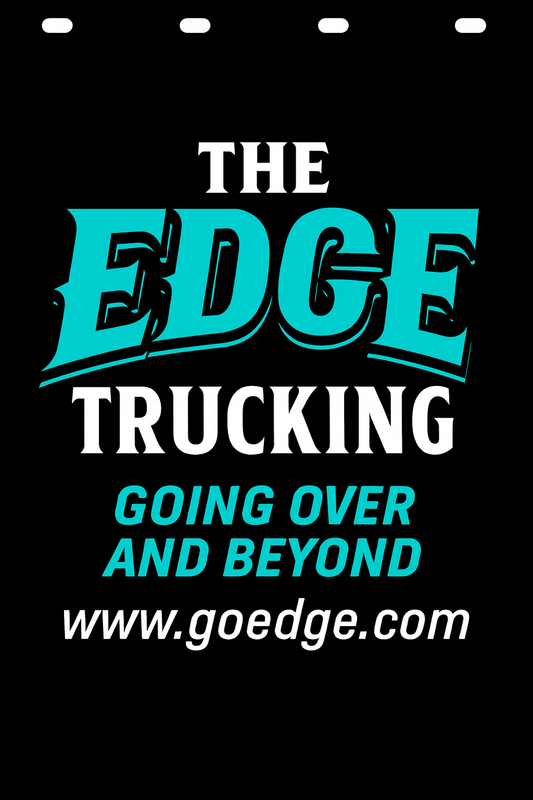 Custom Two-Color Semi-Truck, Work Truck, Box Truck Mud Flap | Create Your Own Mud Flaps | Add Your Own Logo Or Text | Custom Mud Flap Template Designs v278