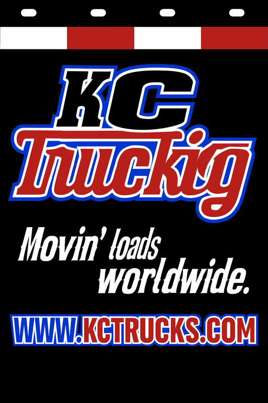 Custom Two-Color Semi-Truck, Work Truck, Box Truck Mud Flap | Create Your Own Mud Flaps | Add Your Own Logo Or Text | Custom Mud Flap Template Designs v278