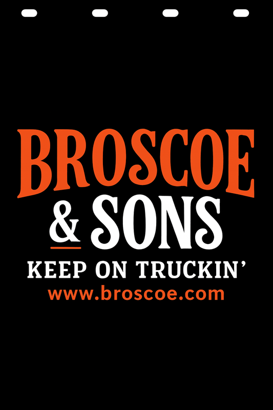 Custom Two-Color Semi-Truck, Work Truck, Box Truck Mud Flap | Create Your Own Mud Flaps | Add Your Own Logo Or Text | Custom Mud Flap Template Designs v278