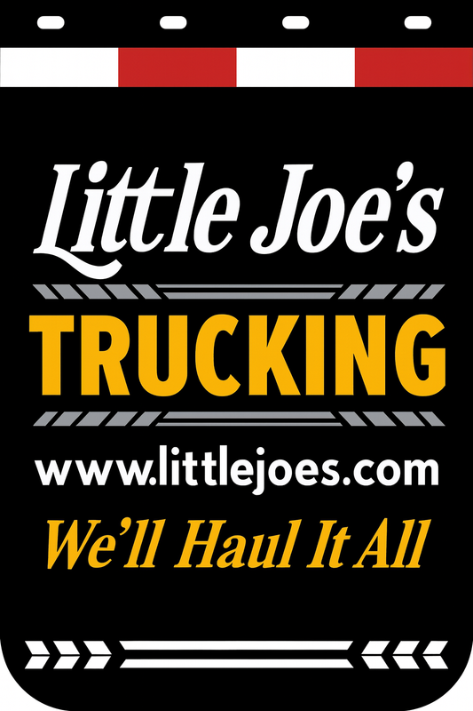 Custom Two-Color Semi-Truck, Work Truck, Box Truck Mud Flap | Create Your Own Mud Flaps | Add Your Own Logo Or Text | Custom Mud Flap Template Designs v278