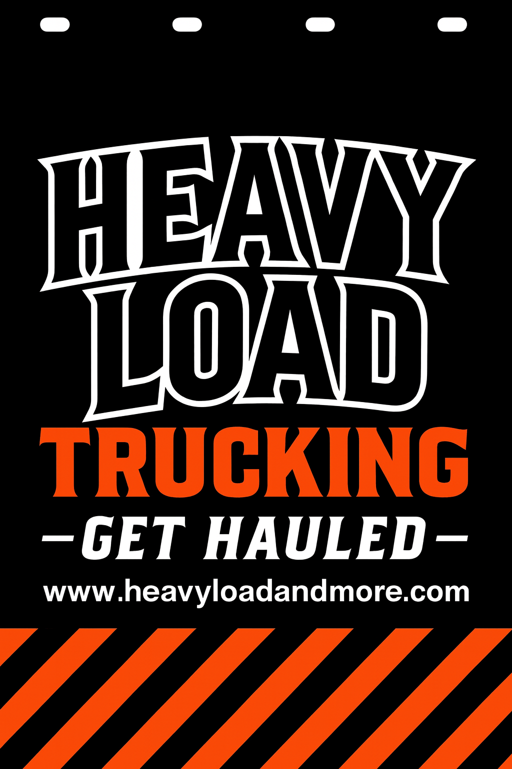 Custom Two-Color Semi-Truck, Work Truck, Box Truck Mud Flap | Create Your Own Mud Flaps | Add Your Own Logo Or Text | Custom Mud Flap Template Designs v278