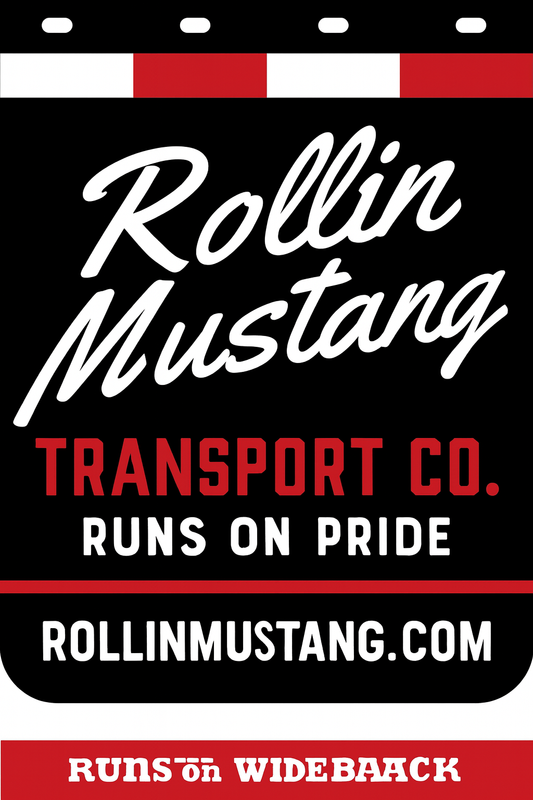 Custom Two-Color Semi-Truck, Work Truck, Box Truck Mud Flap | Create Your Own Mud Flaps | Add Your Own Logo Or Text | Custom Mud Flap Template Designs v278
