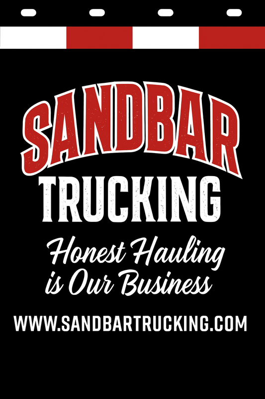 Custom Two-Color Semi-Truck, Work Truck, Box Truck Mud Flap | Create Your Own Mud Flaps | Add Your Own Logo Or Text | Custom Mud Flap Template Designs v278