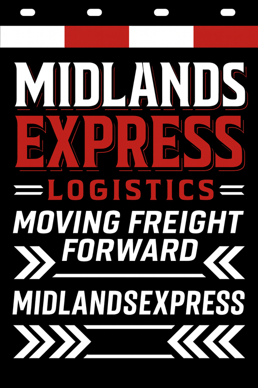 Custom Two-Color Semi-Truck, Work Truck, Box Truck Mud Flap | Create Your Own Mud Flaps | Add Your Own Logo Or Text | Custom Mud Flap Template Designs v278
