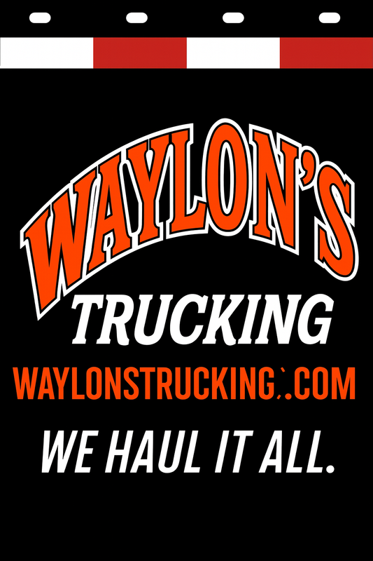 Custom Two-Color Semi-Truck, Work Truck, Box Truck Mud Flap | Create Your Own Mud Flaps | Add Your Own Logo Or Text | Custom Mud Flap Template Designs v278