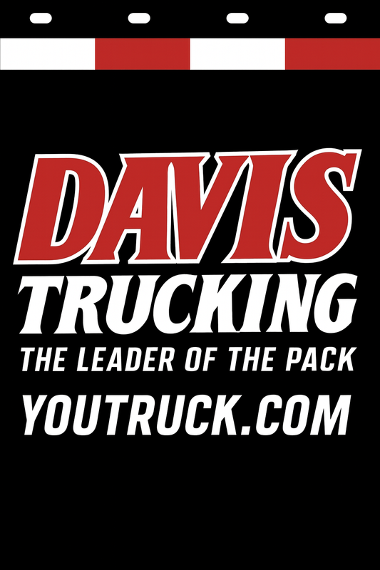 Custom Two-Color Semi-Truck, Work Truck, Box Truck Mud Flap | Create Your Own Mud Flaps | Add Your Own Logo Or Text | Custom Mud Flap Template Designs v278
